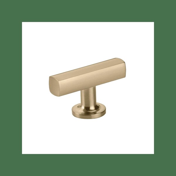 Patioplus 2 in. T- Knob Cabinet Knob - Satin Brass PA3239600 - main